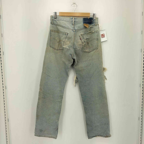 リーバイス Levis リペア加工 刺繍 サイドジップ ダメージデニムパンツ メンズ
