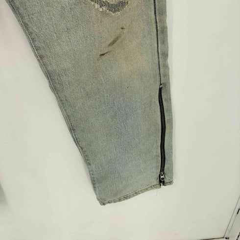 リーバイス Levis リペア加工 刺繍 サイドジップ ダメージデニムパンツ メンズ