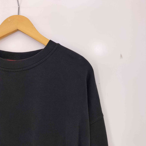 90s 刺繍タグ コットンポリ 袖ジップ ブランクスウェット メンズ import:XL