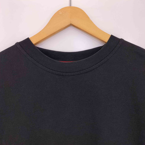 90s 刺繍タグ コットンポリ 袖ジップ ブランクスウェット メンズ import:XL