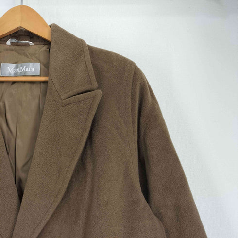 マックスマーラ MAX MARA イタリア製 銀タグ ウール ロングコート メンズ