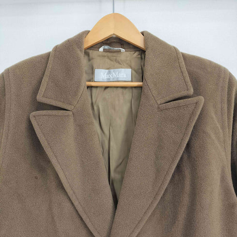 マックスマーラ MAX MARA イタリア製 銀タグ ウール ロングコート メンズ