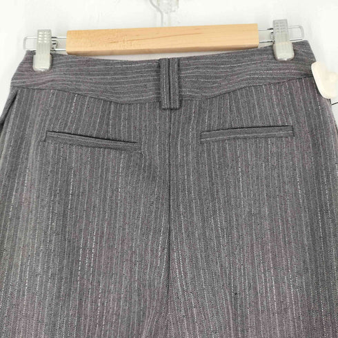 ストライプ柄 ワイドパンツ レディース S