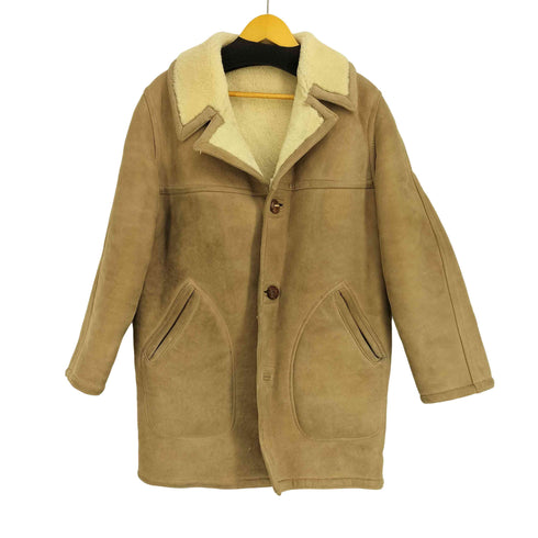 サックスフィフスアベニュー SAKS FIFTH AVENUE 60S くるみボタン ムートン シアリングコート メンズ US:40