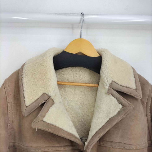 サックスフィフスアベニュー SAKS FIFTH AVENUE 60S くるみボタン ムートン シアリングコート メンズ US:40