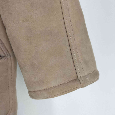 サックスフィフスアベニュー SAKS FIFTH AVENUE 60S くるみボタン ムートン シアリングコート メンズ US:40