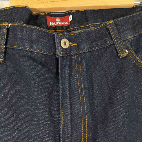 ヘルレイザー HELLRAZOR 濃紺 ワイドデニムパンツ メンズ XL