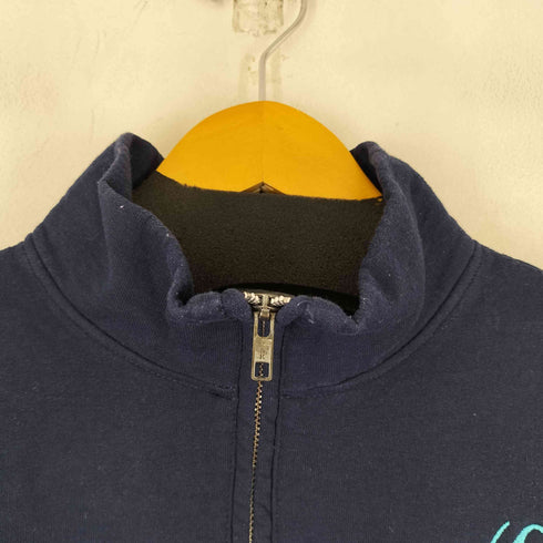 ジャージーズ JERZEES 00S フロント刺繍 ハーフジップスウェット メンズ L