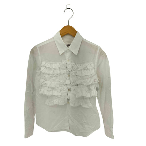 コムデギャルソンコムデギャルソン COMME des GARCONS COMME des GARCONS 09AW フリルドッキング レギュラーカラー長袖シャツ ブラウス レディース XS