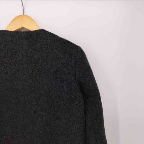 ストラネス STRENESSE ウール シャギー ノーカラー コート レディース JPN:36