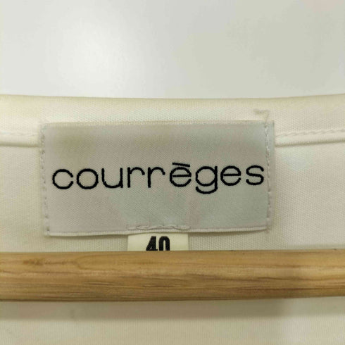 クレージュ courreges 00s Y2K メッシュ 切替 L/S カットソー レディース FR:40