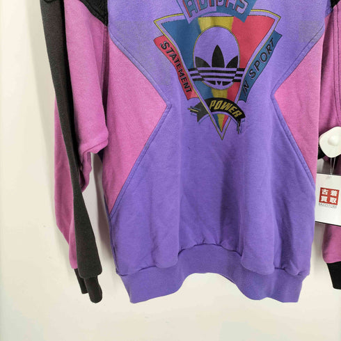 アディダス adidas 90S STATEMENT IN SPORT POWER マルチカラー クレイジーパターン スウェット ボロ 襤褸 メンズ USA:S