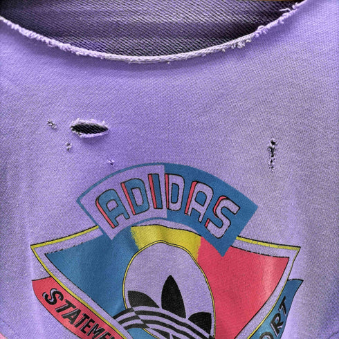 アディダス adidas 90S STATEMENT IN SPORT POWER マルチカラー クレイジーパターン スウェット ボロ 襤褸 メンズ USA:S