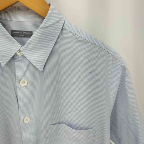 コムデギャルソンオム COMME des GARCONS HOMME 02SS 銀タグ 田中オム フロントポケット シェルボタン レギュラーカラー 半袖シャツ メンズ