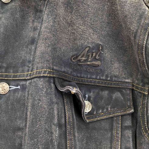 MOST WANTED ロゴ刺繍 デニムジャケット メンズ M