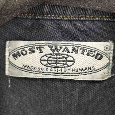 MOST WANTED ロゴ刺繍 デニムジャケット メンズ M