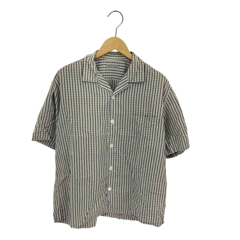 コムデギャルソンオム COMME des GARCONS HOMME 90-00s 銀タグ 田中オム ボックスシルエット オープンカラー チェック 半袖シャツ メンズ