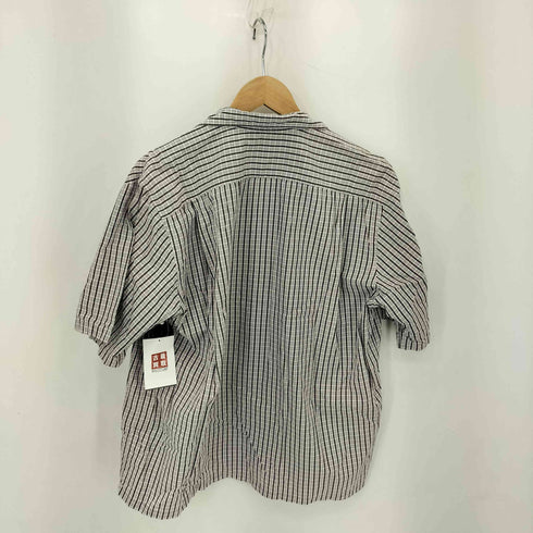 コムデギャルソンオム COMME des GARCONS HOMME 90-00s 銀タグ 田中オム ボックスシルエット オープンカラー チェック 半袖シャツ メンズ