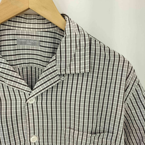 コムデギャルソンオム COMME des GARCONS HOMME 90-00s 銀タグ 田中オム ボックスシルエット オープンカラー チェック 半袖シャツ メンズ