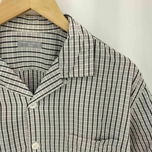 コムデギャルソンオム COMME des GARCONS HOMME 90-00s 銀タグ 田中オム ボックスシルエット オープンカラー チェック 半袖シャツ メンズ