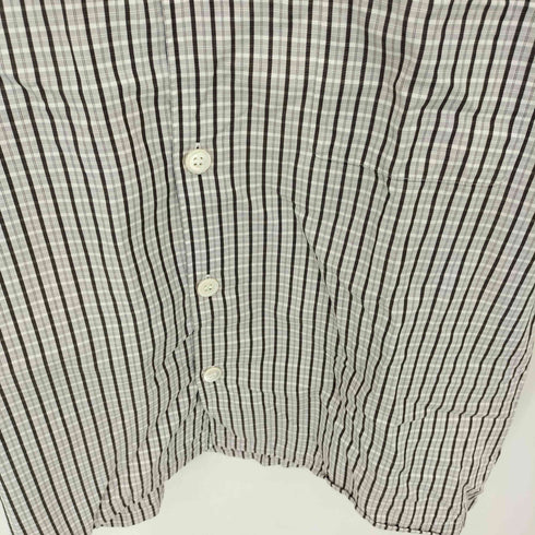 コムデギャルソンオム COMME des GARCONS HOMME 90-00s 銀タグ 田中オム ボックスシルエット オープンカラー チェック 半袖シャツ メンズ