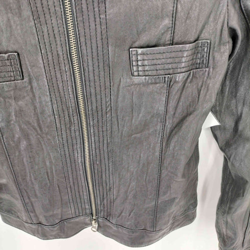 VIVAYOU PIG ダブルジップ フードデタッチャブル ピッグレザー ジャケット Y2K VKEI JAPANESE LABEL メンズ 2