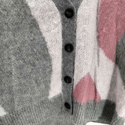 コーエン coen 別注シャギージャガードVネックカーディガン レディース JPN:M