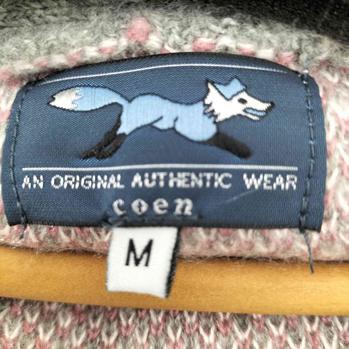 コーエン coen 別注シャギージャガードVネックカーディガン レディース JPN:M