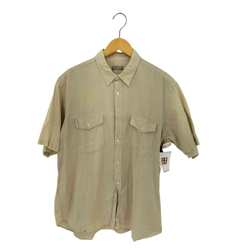 コムデギャルソンオム COMME des GARCONS HOMME 90s 銀タグ 田中オム リネンブレンド フロントポケット レギュラーカラー 半袖シャツ メンズ