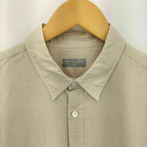 コムデギャルソンオム COMME des GARCONS HOMME 90s 銀タグ 田中オム リネンブレンド フロントポケット レギュラーカラー 半袖シャツ メンズ