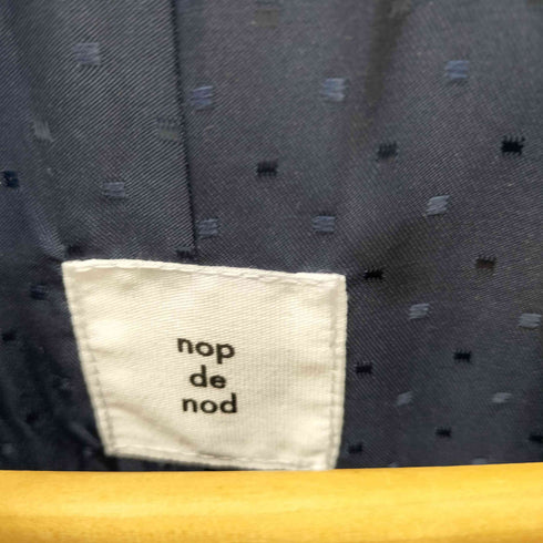 ノップデノッド nop de nod 七分袖 スタンドカラー ウールコート レディース JPN:M