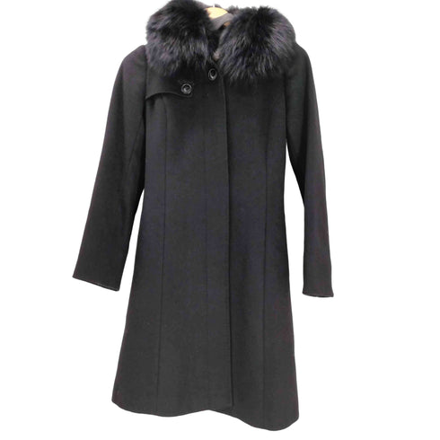 モトマチゼラール MOTOMACHI Zelal CASHMERE 100% フォックスファー カシミヤコート レディース 7AR