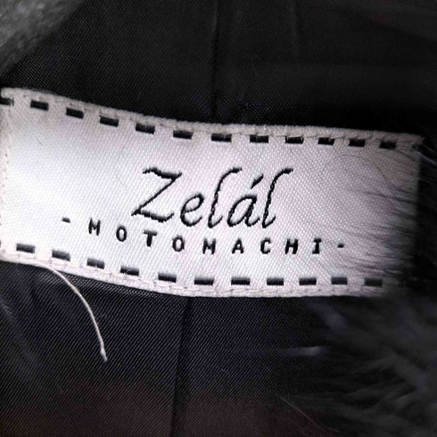 モトマチゼラール MOTOMACHI Zelal CASHMERE 100% フォックスファー カシミヤコート レディース 7AR