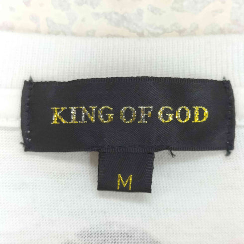 y2k king of god スカル 髑髏 プリントTシャツ メンズ JPN:M
