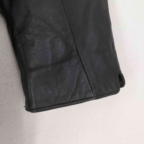 M&J lamb leatherラムレザー ダブルテーラードジャケット メンズ FREE