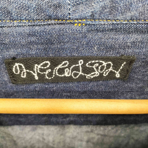 ヘルス HEALTH モックネック デニム シャンブレー プルオーバー メンズ S