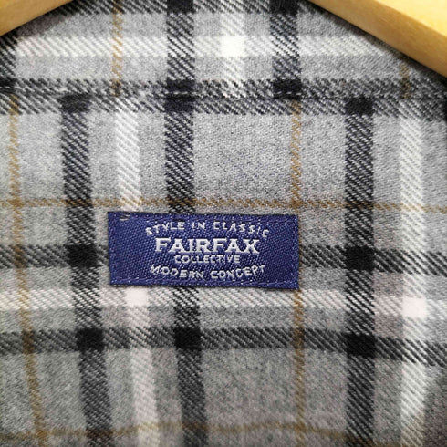 フェアファクス FAIRFAX レギュラーカラー マドラスチェック フランネル ワークシャツ メンズ JPN:L