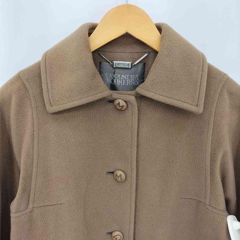 CAROLINE ROHMER 80s ウッドボタン メルトン コート レディース