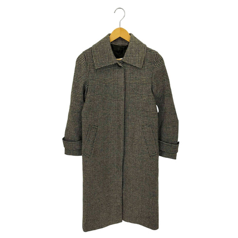 MOON グレンチェック ステンカラーコート メンズ