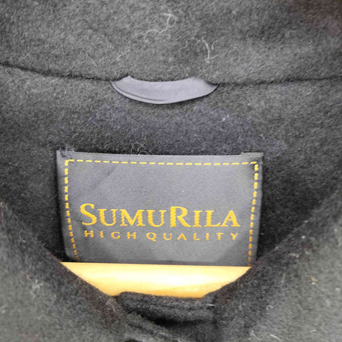 SUMURILLA cashmere100 カシミヤ100 ステンカラーコート レディース 9