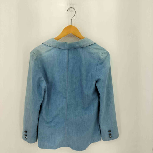 80s ブロンズボタン 3B デニムテーラードジャケット レディース 12