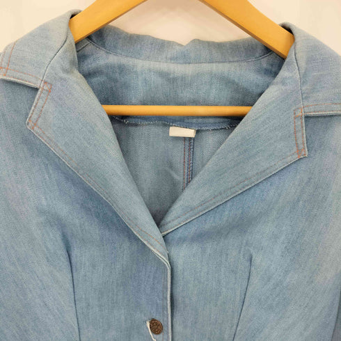 80s ブロンズボタン 3B デニムテーラードジャケット レディース 12