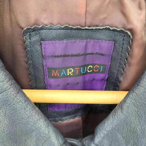 MARTUCCI Lamb ラグランスリーブ ラムレザーコート レディース 2