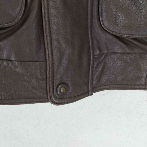 sheepskin 羊革 シボ A-2 フライトジャケット メンズ
