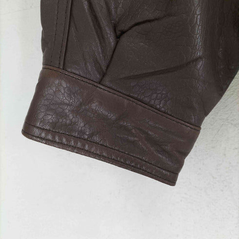 sheepskin 羊革 シボ A-2 フライトジャケット メンズ