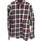 トミージーンズ tommy jeans REGULAR FIT ロゴ 刺繍 タータンチェック L/S シャツ メンズ import:XL