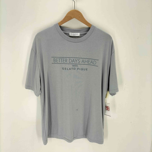 ジェラートピケ gelato pique クールレーヨンロゴTシャツ&ハーフパンツセット メンズ L
