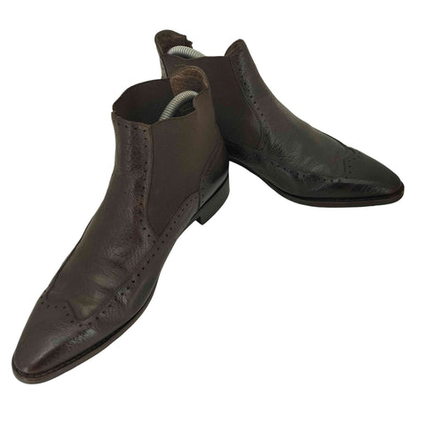 パラブーツ Paraboot フランス製 グッドイヤー製法 ポインテッドトゥ サイドゴア チェルシーブーツ レディース 7