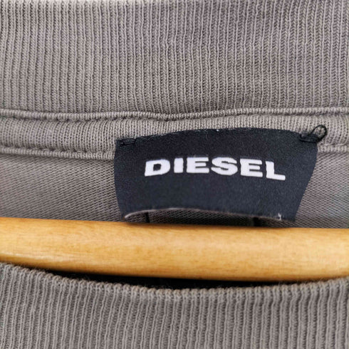 ディーゼル DIESEL コットン パッチワーク 長袖 Tシャツ メンズ import:XS
