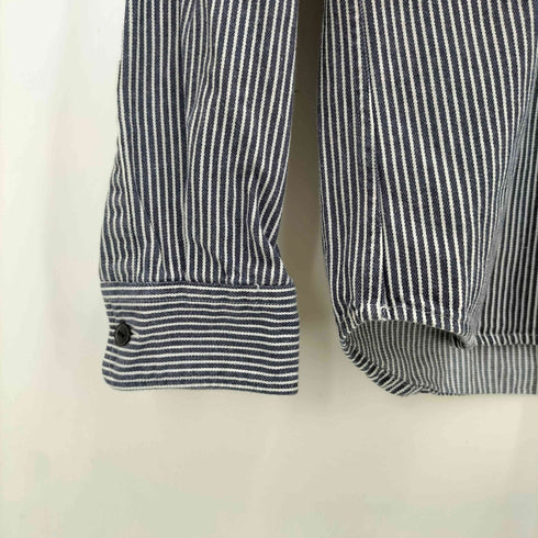 Macbatras ヒッコリーストライプ 長袖シャツ メンズ JPN:M
